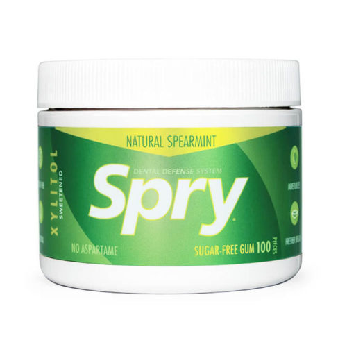 SPRY 100ct Tub - Spearmint Xylitol Gums
