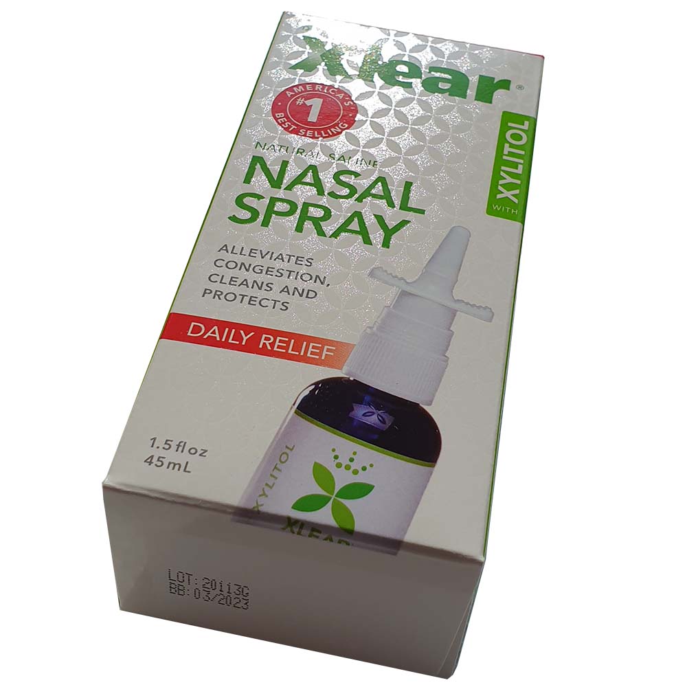  Xlear Nasal Spray with Xylitol, 1.5 fl oz (Pack of 1) : Health  & Household